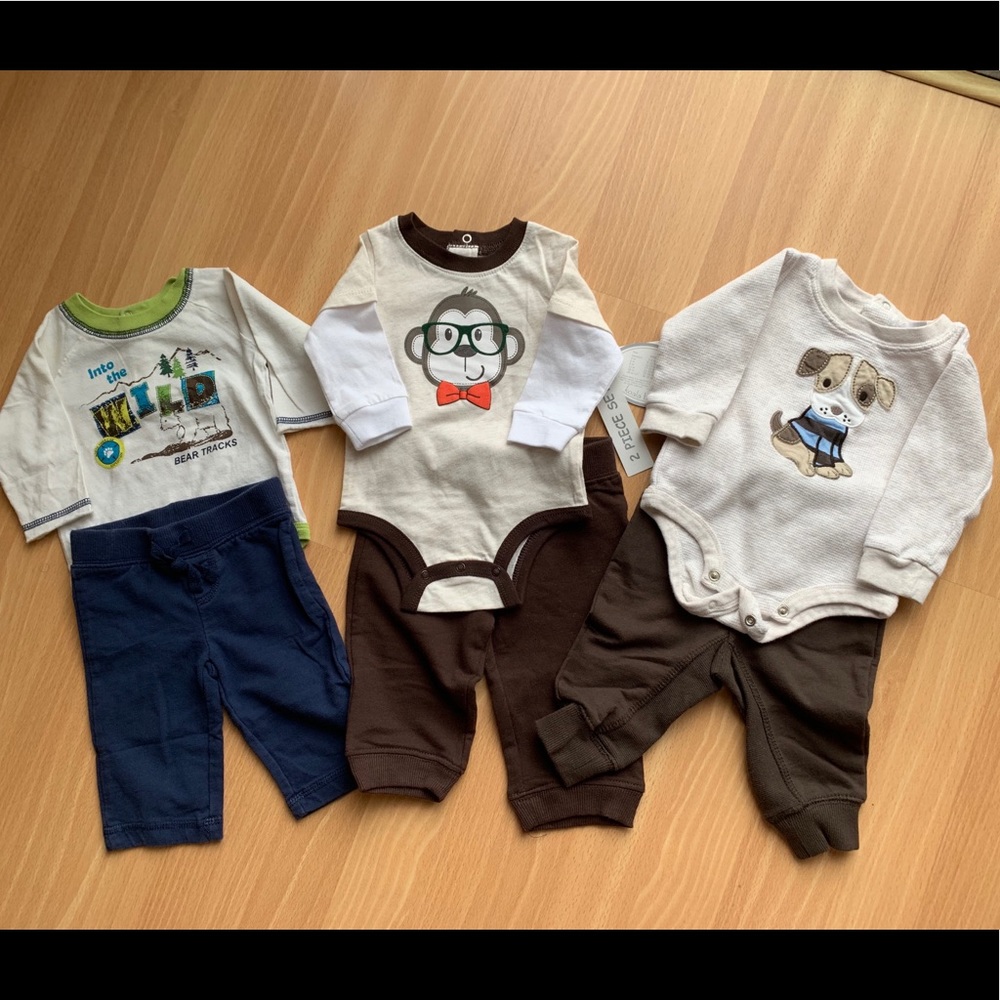 Koala Baby Lot, (3) 2-pc outfits, 3m